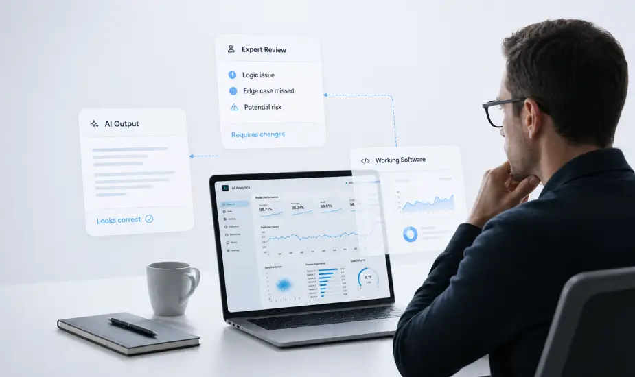 Expert in the loop: rethinking AI oversight
