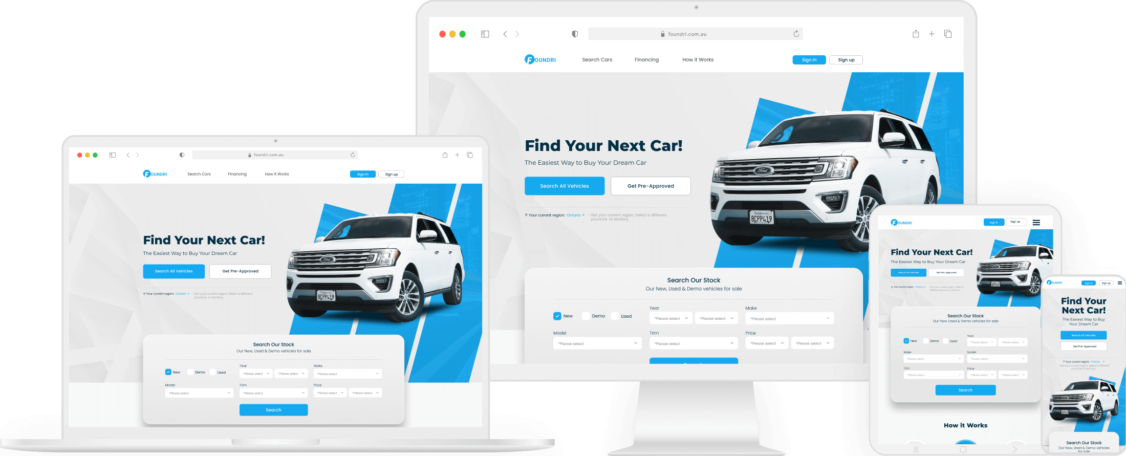 Multi-device website mockup showcasing custom web design by WebArt Design